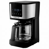 Кофеварка капельная BRAYER BR1125, 900 Вт, объем 1,25 л, LED-дисплей, термокружка в ПОДАРОК, черная Кофеварка капельная BRAYER BR1125, 900 Вт, объем 1,25 л, LED-дисплей, термокружка в ПОДАРОК, черная