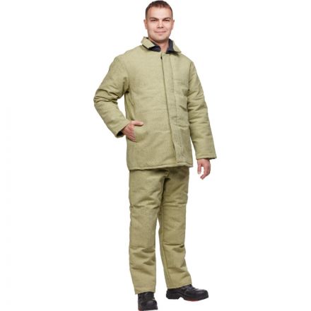 Костюм сварщика брезентовый утепл. кур/бр (модель КС02ПР) (44-46) 182-188 Костюм сварщика брезентовый утепл. кур/бр (модель КС02ПР) (44-46) 182-188