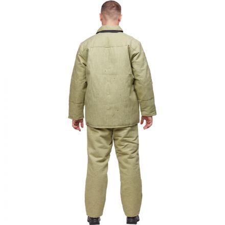 Костюм сварщика брезентовый утепл. кур/бр (модель КС02ПР) (44-46) 182-188 Костюм сварщика брезентовый утепл. кур/бр (модель КС02ПР) (44-46) 182-188