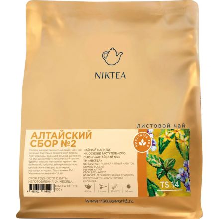 Чай травяной Niktea Алтайский Сбор №2, 100 г