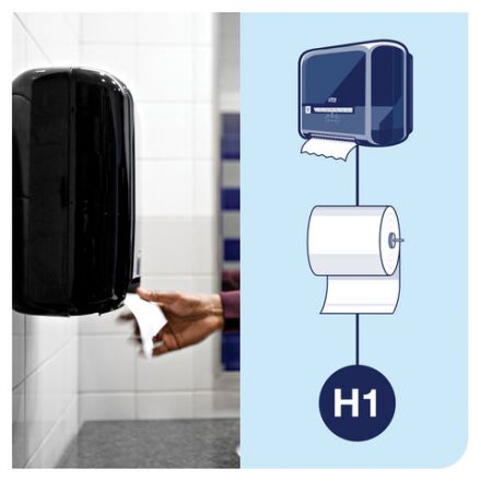 Полотенца бумажные рулонные 280 м, Tellus/TORK Matic (Система H1) UNIVERSAL, КОМПЛЕКТ 6 рулонов, 290100