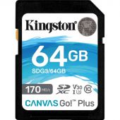 Карта памяти Kingston Canvas Go! Plus SDXC UHS-I Cl10, SDG3/64Gb