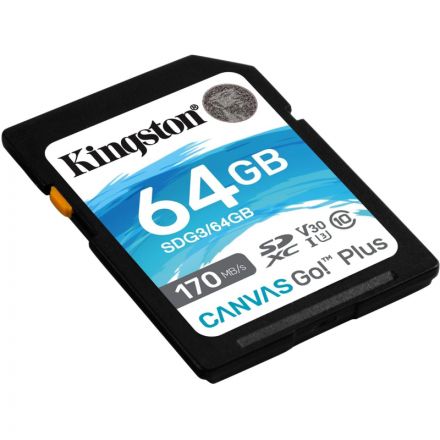 Карта памяти Kingston Canvas Go! Plus SDXC UHS-I Cl10, SDG3/64Gb Карта памяти Kingston Canvas Go! Plus SDXC UHS-I Cl10, SDG3/64Gb