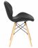 Стул обеденный DOBRIN BUTTERFLY, ножки светлый бук, цвет сиденья чёрный Стул обеденный DOBRIN BUTTERFLY, ножки светлый бук, цвет сиденья чёрный