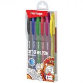 Набор гелевых ручек Berlingo "Triangle Gel" 6шт., 06цв., 0,5мм, корпус ассорти Набор гелевых ручек Berlingo "Triangle Gel" 6шт., 06цв., 0,5мм, корпус ассорти