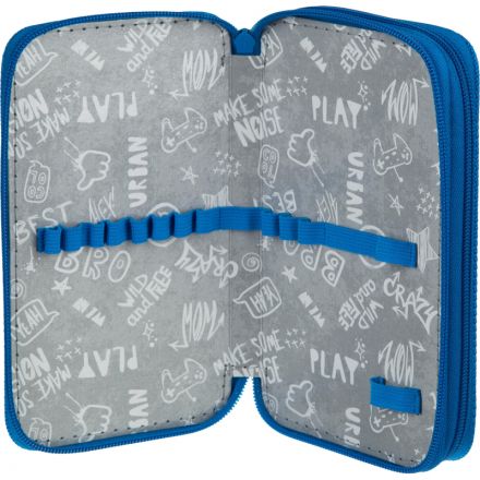 Пенал Мир динозавров 2 отд., ткань, 190х110 мм, ПКТ 11-20 Пенал Мир динозавров 2 отд., ткань, 190х110 мм, ПКТ 11-20