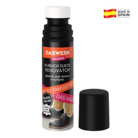 Краска для замши и нубука, 75 мл, губка, DASWERK (ДАСВЕРК), черная, 607624 Краска для замши и нубука, 75 мл, губка, DASWERK (ДАСВЕРК), черная, 607624