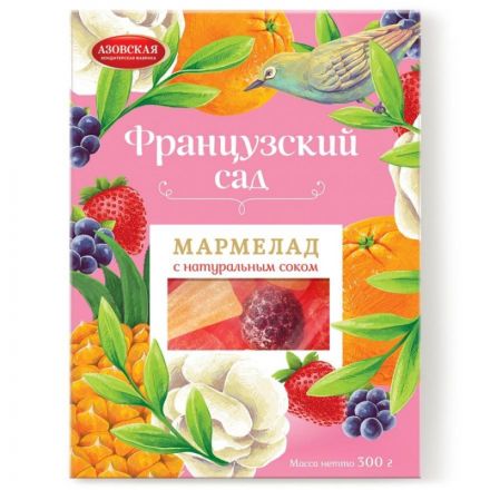 Мармелад желейный Азовская КФ Французский сад, 300г