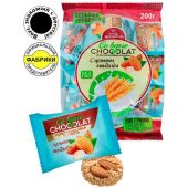 Конфеты мультизлаковые CO BARRE DE CHOCOLAT с цельным миндалем, 200 г, пакет, БП-00001137