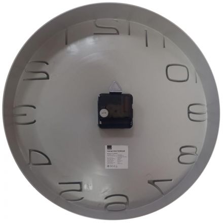 Часы настенные, круглые, белый, пластик, ?35см PL200924 Часы настенные, круглые, белый, пластик, ?35см PL200924