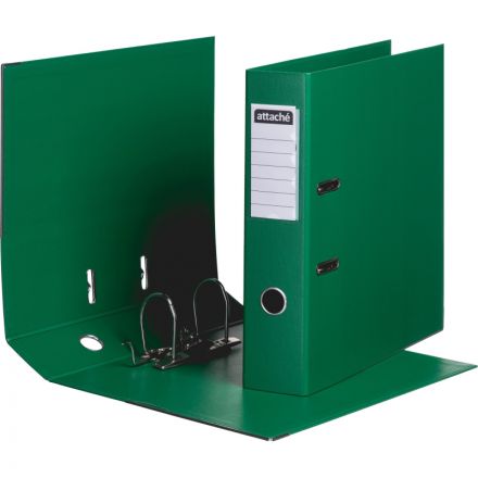 Папка-регистратор 75мм Attache, А4, зеленая, ПБП2, метал. угол, карман.кор Папка-регистратор 75мм Attache, А4, зеленая, ПБП2, метал. угол, карман.кор