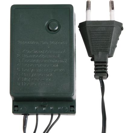 Гирлянда светодиодная Твинкл Лайт 10м, тем-зел ПВХ, 80LED,Теп бел 303-046