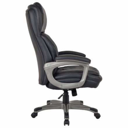 Кресло BRABIX PREMIUM "Regal EX-557", НАГРУЗКА до 150 кг, пружинный блок, экокожа, черный, 532945