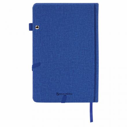 Ежедневник недатированный А5 138x213 мм BRAUBERG "Finest" под кожу, резинка, 136 л., синий, 111872 Ежедневник недатированный А5 138x213 мм BRAUBERG "Finest" под кожу, резинка, 136 л., синий, 111872