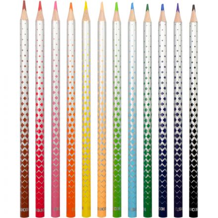 Карандаши цветные 12 цв. 3-гран, стираемые Kores Kolores MagiK, 93315 Карандаши цветные 12 цв. 3-гран, стираемые Kores Kolores MagiK, 93315