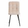 Стул обеденный Medeo LT, велюр, бежевый/черный, 7, 45х56х89 см