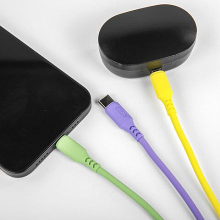 Кабель для зарядки 3 в 1 USB 2.0-Micro USB/Type-C/Lightning, 1 м, SONNEN, медь, 513562 Кабель для зарядки 3 в 1 USB 2.0-Micro USB/Type-C/Lightning, 1 м, SONNEN, медь, 513562