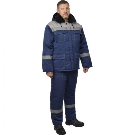 Костюм рабочий зимний муж з35-КБР синий/сер 48-50) 170-176 (Арсенал-СП)