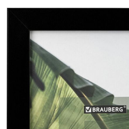 Рамка 15х21 см небьющаяся, багет 20 мм, МДФ, BRAUBERG "William", черная, 391267 Рамка 15х21 см небьющаяся, багет 20 мм, МДФ, BRAUBERG "William", черная, 391267