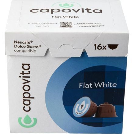 Кофе в капсулах Capovita Flat White Dolce Gusto, 16шт Кофе в капсулах Capovita Flat White Dolce Gusto, 16шт