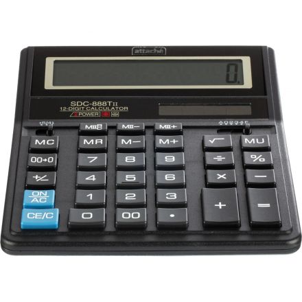 Калькулятор настольный Attache SDC-888TII 12-разрядный черный 201х156х34мм