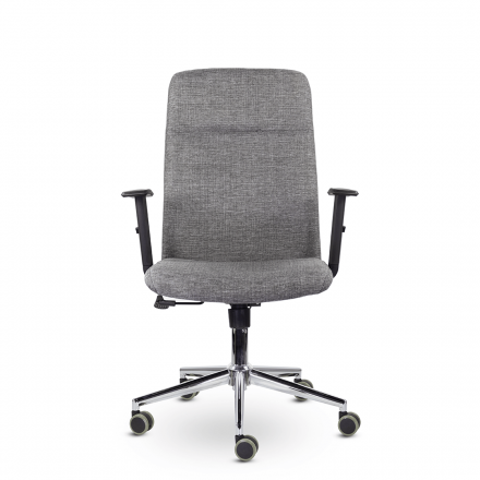 Кресло М-903 Софт Люкс хром Ср Moderno 02 (Серый) Кресло М-903 Софт Люкс хром Ср Moderno 02 (Серый)