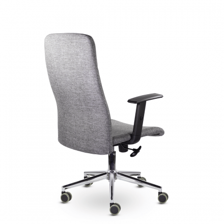 Кресло М-903 Софт Люкс хром Ср Moderno 02 (Серый) Кресло М-903 Софт Люкс хром Ср Moderno 02 (Серый)