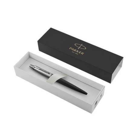 Ручка шариковая PARKER "Jotter Core Bond Street Black CT", корпус черный, детали хром, синяя, 1953184 Ручка шариковая PARKER "Jotter Core Bond Street Black CT", корпус черный, детали хром, синяя, 1953184