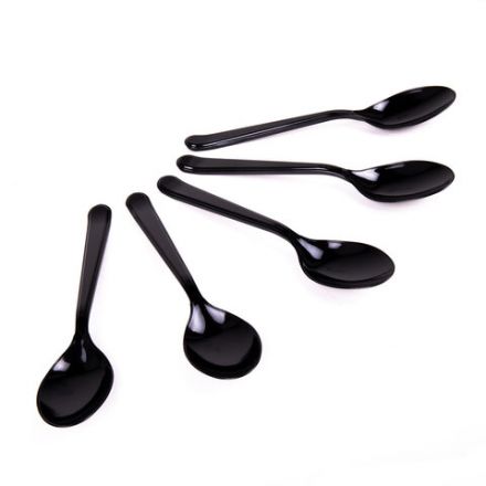 Ложка столовая одноразовая пластиковая 180 мм, черная, КОМПЛЕКТ 50 шт., ЭТАЛОН, WELDAY (ВЭЛДЭЙ), 607836 Ложка столовая одноразовая пластиковая 180 мм, черная, КОМПЛЕКТ 50 шт., ЭТАЛОН, WELDAY (ВЭЛДЭЙ), 607836