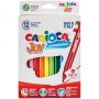 Фломастеры Carioca "Joy", 12цв., смываемые, картон, европодвес Фломастеры Carioca "Joy", 12цв., смываемые, картон, европодвес