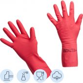Перчатки латексные Vileda Professional Многоцелевые красные (размер 7.5-8, M, артикул производителя 100750)