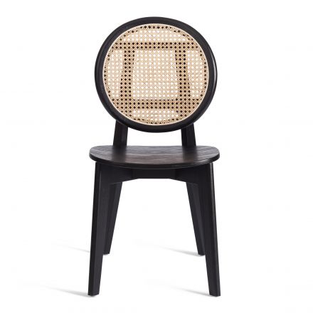 Стул FENRIR дерево вяз, 42х45х85 см, черный