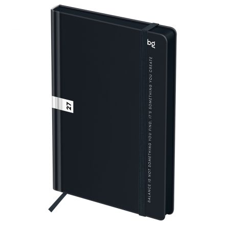 Ежедневник датированный 2027г, А5, 176л., 7БЦ BG"Monochrome. Black", черный, soft touch Ежедневник датированный 2027г, А5, 176л., 7БЦ BG"Monochrome. Black", черный, soft touch