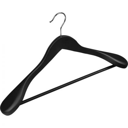 Вешалка-плечики WW_Attache СU9632-R/LH031-B дер,пер,анат,резин.р48-50 черн