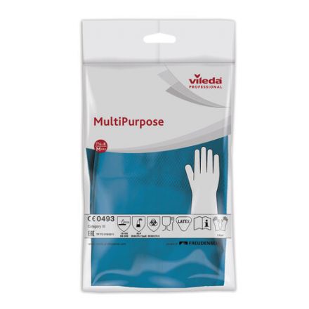 Перчатки МНОГОРАЗОВЫЕ резиновые VILEDA многоцелевые, хлопчатобумажное напыление, ПРОЧНЫЕ, размер 7,5-8, M (средний), синие, вес 63 г, 174353 Перчатки МНОГОРАЗОВЫЕ резиновые VILEDA многоцелевые, хлопчатобумажное напыление, ПРОЧНЫЕ, размер 7,5-8, M (средний), синие, вес 63 г, 174353