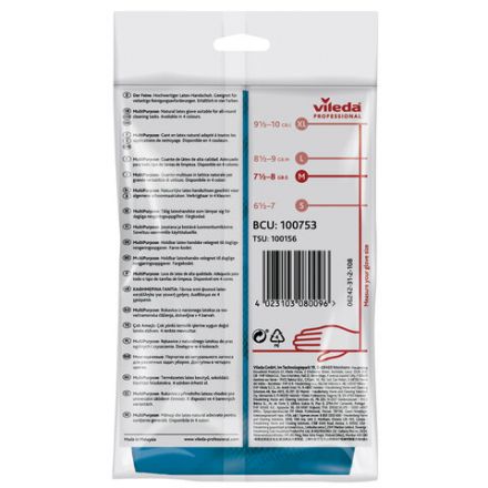 Перчатки МНОГОРАЗОВЫЕ резиновые VILEDA многоцелевые, хлопчатобумажное напыление, ПРОЧНЫЕ, размер 7,5-8, M (средний), синие, вес 63 г, 174353 Перчатки МНОГОРАЗОВЫЕ резиновые VILEDA многоцелевые, хлопчатобумажное напыление, ПРОЧНЫЕ, размер 7,5-8, M (средний), синие, вес 63 г, 174353