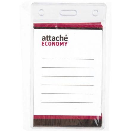 Бейдж Attache Economy 108x66 150 мкм без шнурка, вкладыш 90x60 5шт/уп