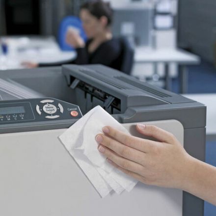 Салфетки для пластиковых поверхностей BRAUBERG, туба 100 шт., влажные, 510123