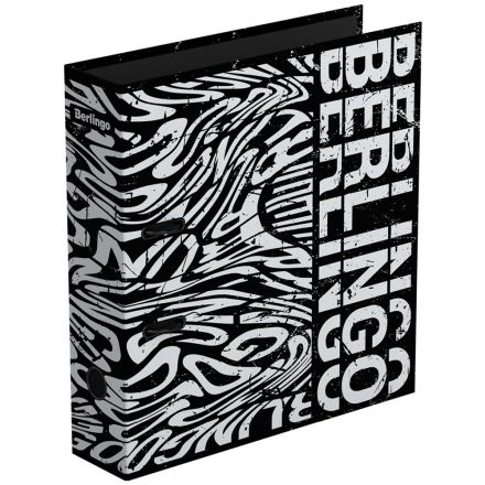 Папка-регистратор Berlingo "Monochrome", 80мм, ламинированная, с рисунком Папка-регистратор Berlingo "Monochrome", 80мм, ламинированная, с рисунком