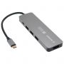 Док-станция GEMBIRD Type-C 5 в 1: 3хUSB3.1, PD100W, HDMI, кабель 17 см, алюминий, UHB-D1 Док-станция GEMBIRD Type-C 5 в 1: 3хUSB3.1, PD100W, HDMI, кабель 17 см, алюминий, UHB-D1