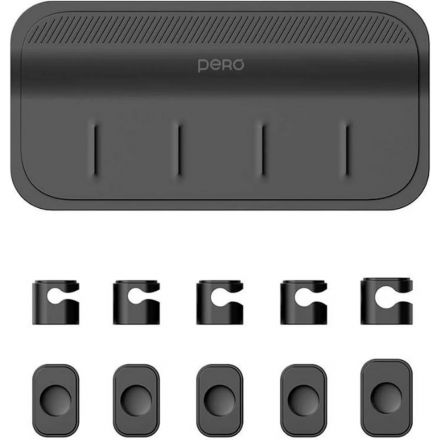 Органайзер магнитный для кабелей PERO DM02 ULTIMATE черный