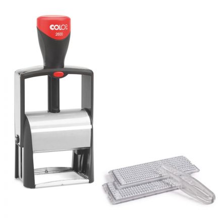 Штамп самонаборный Colop S2600-Set металлический 9 строк
