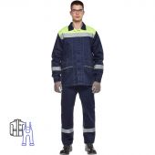 Костюм рабочий летний муж л35-КПК син/лимон (р.52-54) 194-200