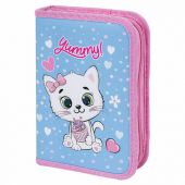 Пенал ПИФАГОР, 1 отделение, 2 откидные планки, полиэстер, 20х14 см, "Yummy Cupcakes", 271512 Пенал ПИФАГОР, 1 отделение, 2 откидные планки, полиэстер, 20х14 см, "Yummy Cupcakes", 271512