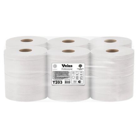 Бумага туалетная 200 м, VEIRO Professional (Система T2), КОМПЛЕКТ 12 шт, Comfort, 2-слойная, T203
