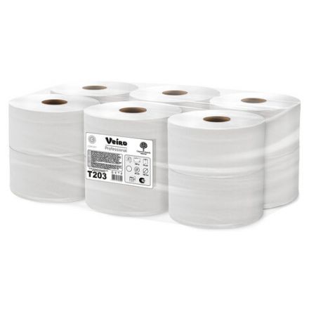 Бумага туалетная 200 м, VEIRO Professional (Система T2), КОМПЛЕКТ 12 шт, Comfort, 2-слойная, T203