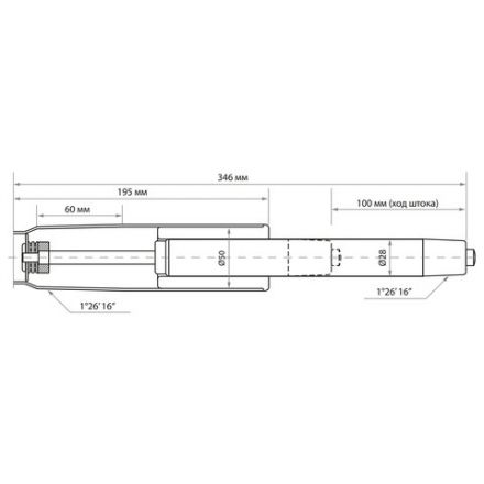 Газлифт BRABIX A-100 короткий, черный, длина в открытом виде 346 мм, d50 мм, класс 2, 532001 Газлифт BRABIX A-100 короткий, черный, длина в открытом виде 346 мм, d50 мм, класс 2, 532001