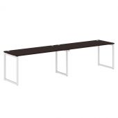 Стол 2-х местный XQWST 3270 Легно темный/Белый 3206х700х750 Стол 2-х местный XQWST 3270 Легно темный/Белый 3206х700х750