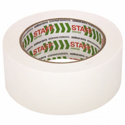 Клейкая лента малярная креппированная 48 мм x 50 м, КОМПЛЕКТ 6 шт., STAFF "BIG PACK2, 271958 Клейкая лента малярная креппированная 48 мм x 50 м, КОМПЛЕКТ 6 шт., STAFF "BIG PACK2, 271958