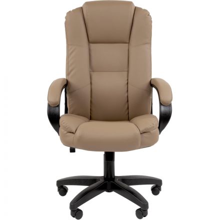 Кресло VT_Chairman 600LT чер.пласт экопремиум бежевый Кресло VT_Chairman 600LT чер.пласт экопремиум бежевый